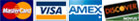 We accept MasterCard, Visa, American Express, and Discover.  We ship with FedEx and US Postal Service